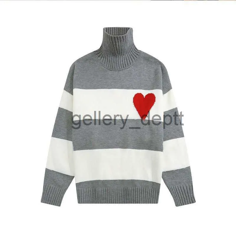 Pulls pour hommes SSS Pull Homme pour Femme Tricot Col Haut Love A Femme Mode Lettre Noir Vêtements À Manches Longues Pull Surdimensionné Top 20ss J230912