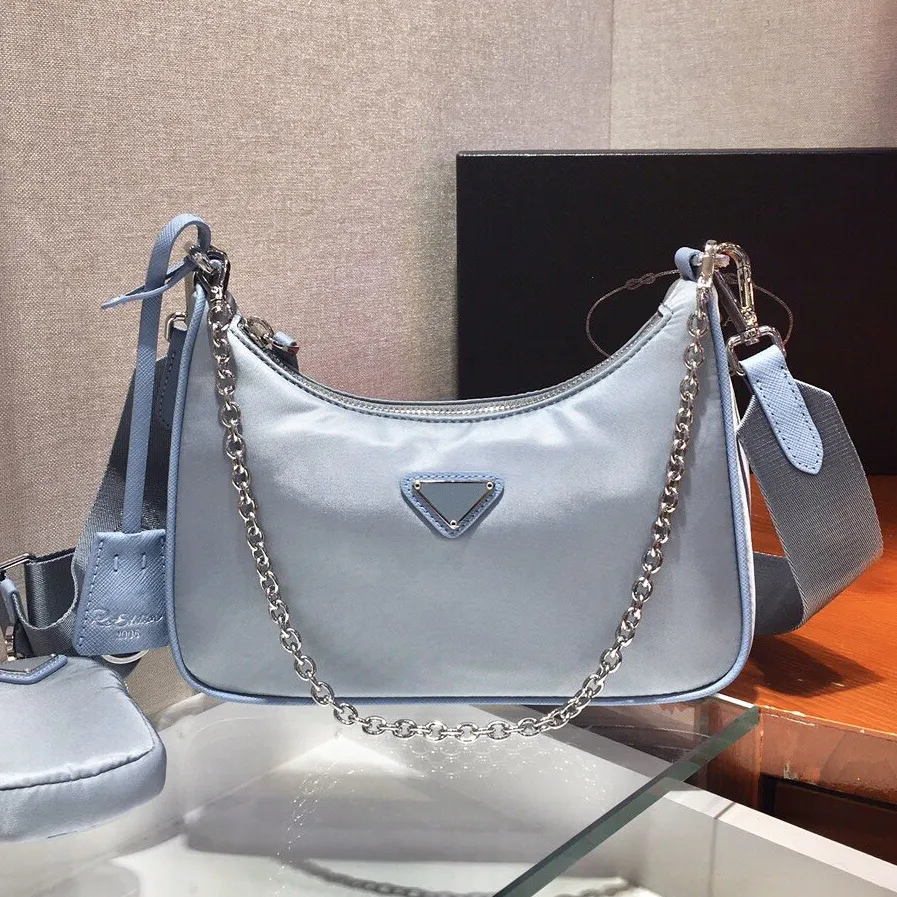 Nylon Crossbody Handbag 3 Piece Set Designer Clutch Purses for Women Men