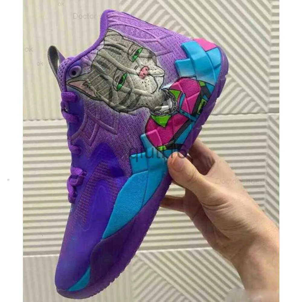 OG Kleidergrundschule MB01 MB1 MB2 Rick Morty Herren Kinder Laufschuhe zum Verkauf Lamelo Ball Queen City Rot Sportschuh Größe 36-46 A70 x0912