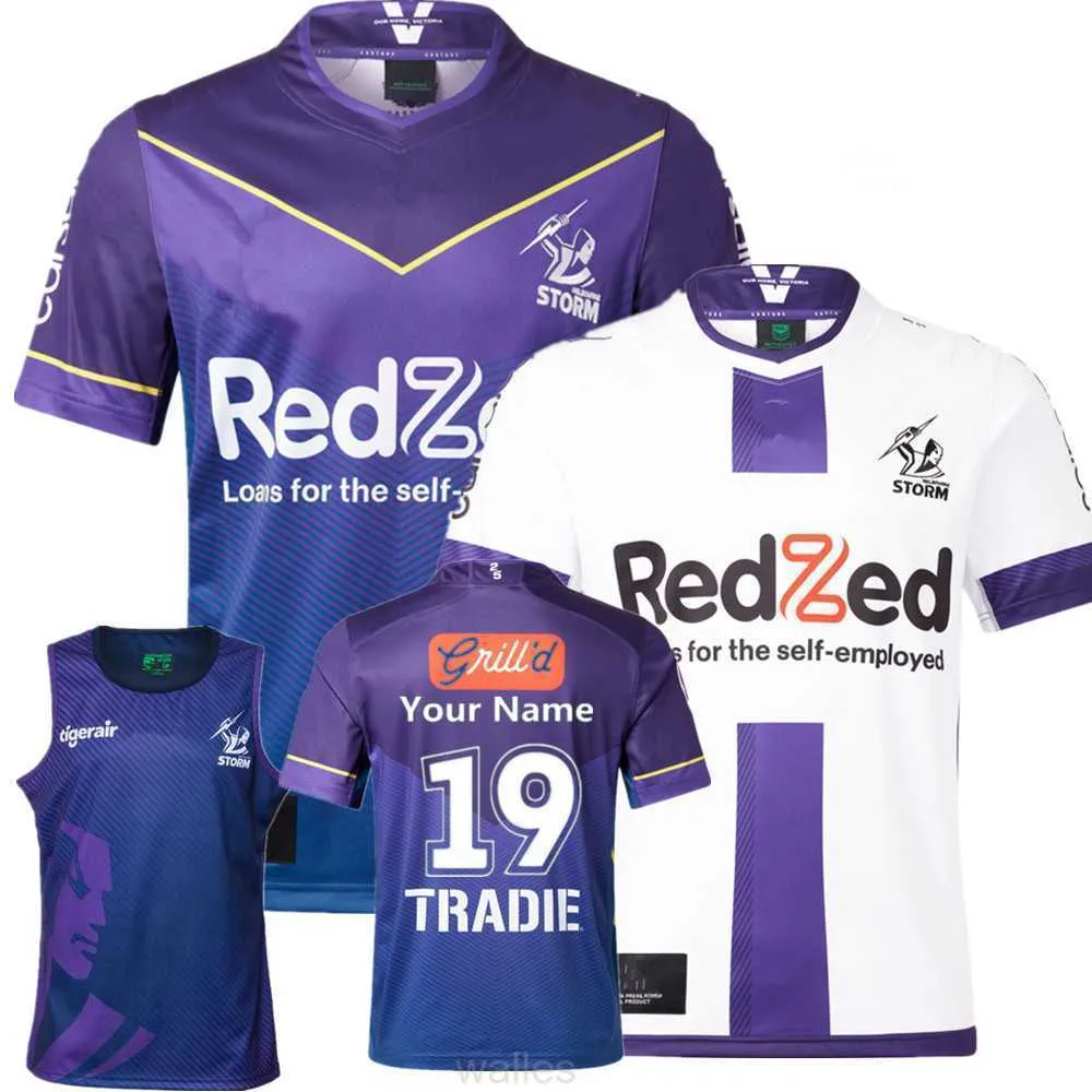 Neues 2023 Melbourne Storms Rugby Trikot HOME Away Rugby Shirt