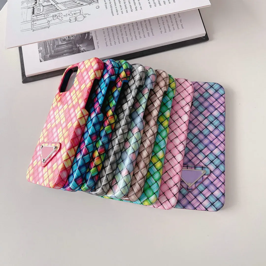 مصمم أزياء الحالات الهواتف الخلوية لـ 13 Mini Pro Max XR XS 7 8 Plus 11 14 iPhone 12 12Pro Colorful Pattern Pattern Case Cyg239122-3