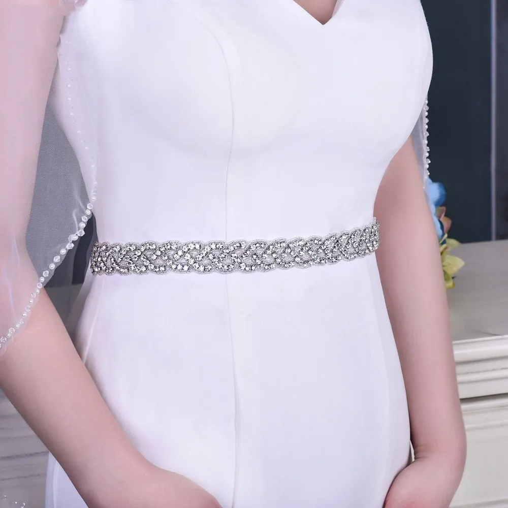 Rhinestones Belts For Wedding Dresses: Elegant Crystal Bridal Belt