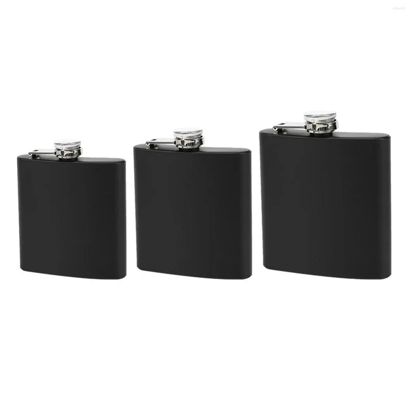 Hip Flasks Flask Black Wine Bottle For Bridesmaid Outdoor Camping Clear Water Portable Powder Coated Vintage Home Alcohol