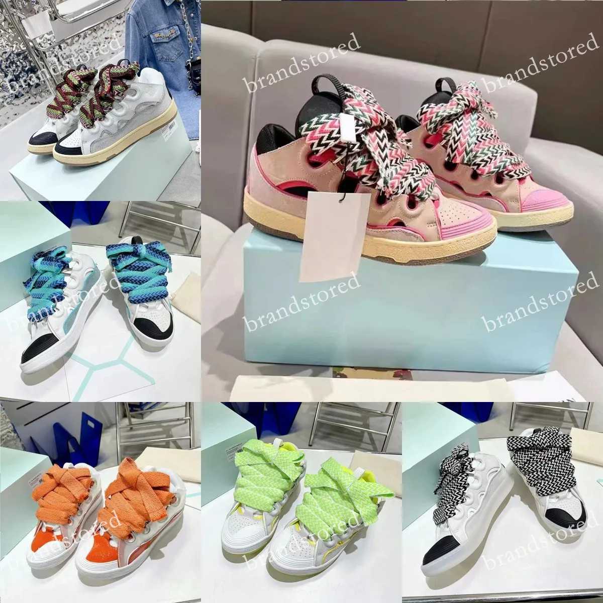 Designer Sneakers Curb Sneakers Kant Heren Sneaker Dames Casual Schoenen Nappa Kalfsleer Mesh Geweven Trainers Rubberen Schoen Runner Trainer met doos