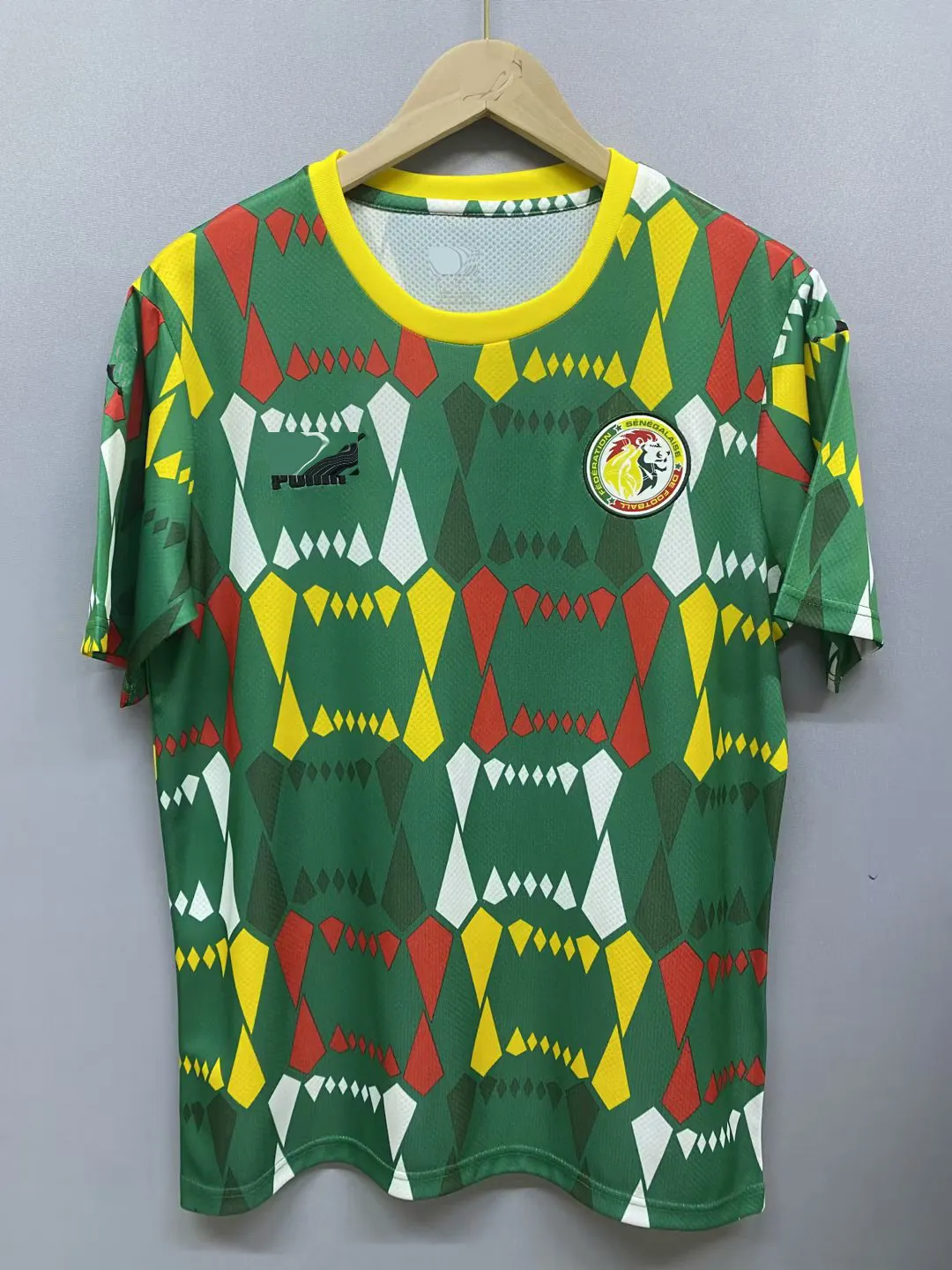 23/24 Senegal Mannen T-shirts Zomer Vrijetijdsbesteding Sport Ademende Stof Badge Borduren Outdoor Casual Sport Professionele Shirt S-2XL