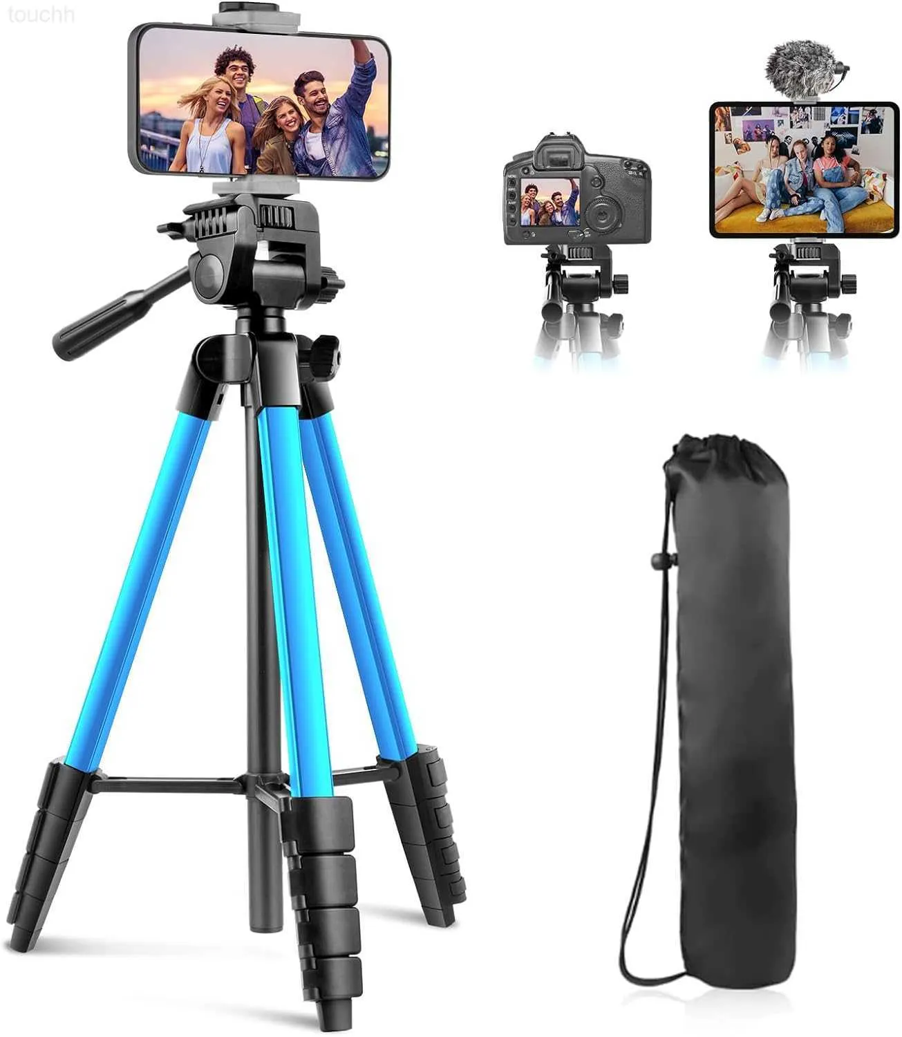 Statieven Sensyne 64 inch camerahouderm ultifunctioneletelefoona ndi Padt ripodwi moteco ntrolan d2i n1phon ehold erfors elf ieopnamefoto'slivestrea L230912