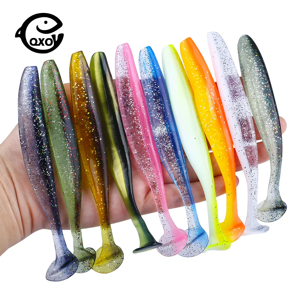 Baits Lures QXO 10pcsLot 7cm 10cm 13cm Soft Worm Silicone Bait Sea Fish Pva Swimbait Wobblers Goods For Fishing Artificial Tackle 230911