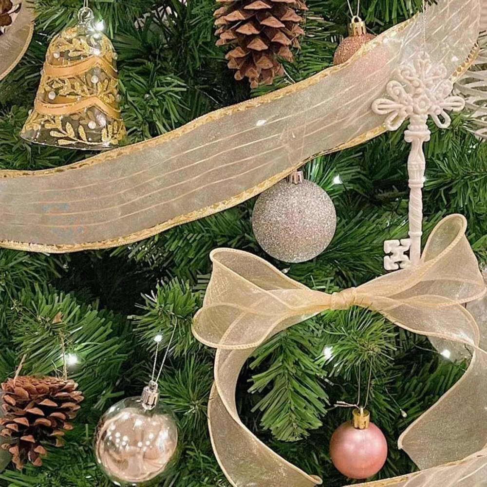 36st Rose Gold Plastic Christmas Balls Ornament 4cm Hang Pendant Ball New Year Xmas Tree Decor Hem Juldekoration