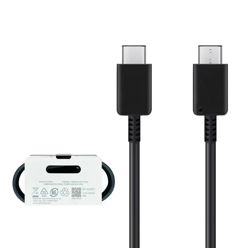 Cabos tipo C para tipo C de 1 m 3FT Cabo carregador de carregamento rápido para Samsung Galaxy S22 S21 S20 S10 S9 S8 S7 note 10 Plus Suporte para cabos de carga rápida PD