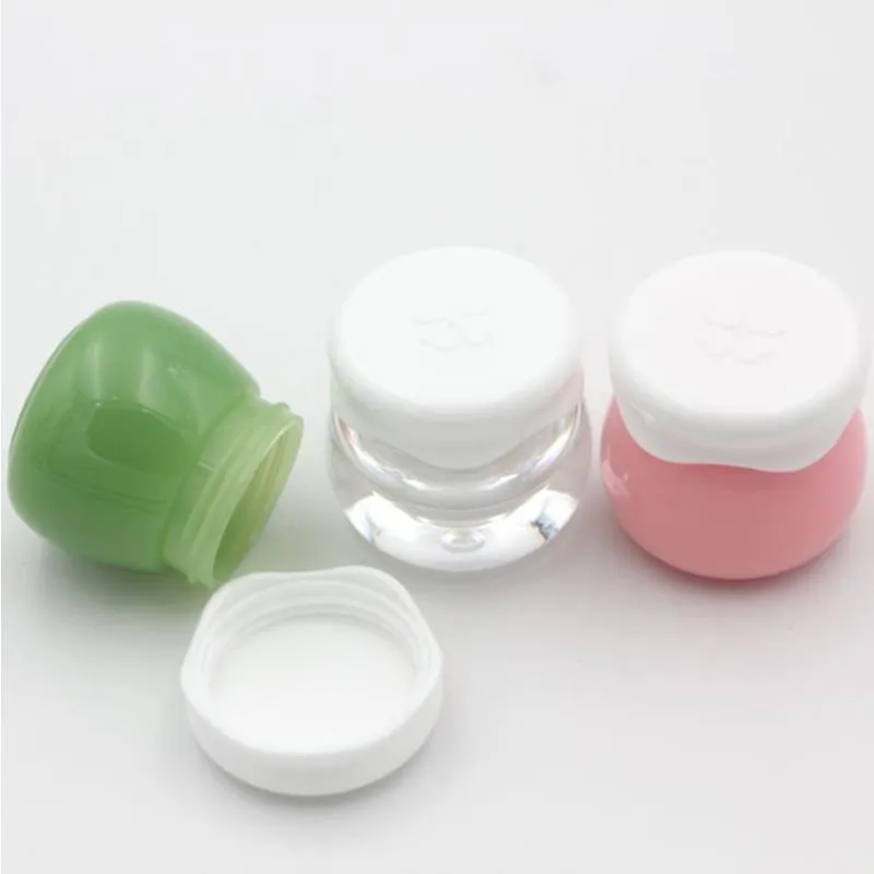 Cosmétique Petit Mini Pot Bouteille 10g Rose Vert Récipients En Plastique Pour Cosmétiques Emballage Maquillage Pots De Crème Vides Nqnvx