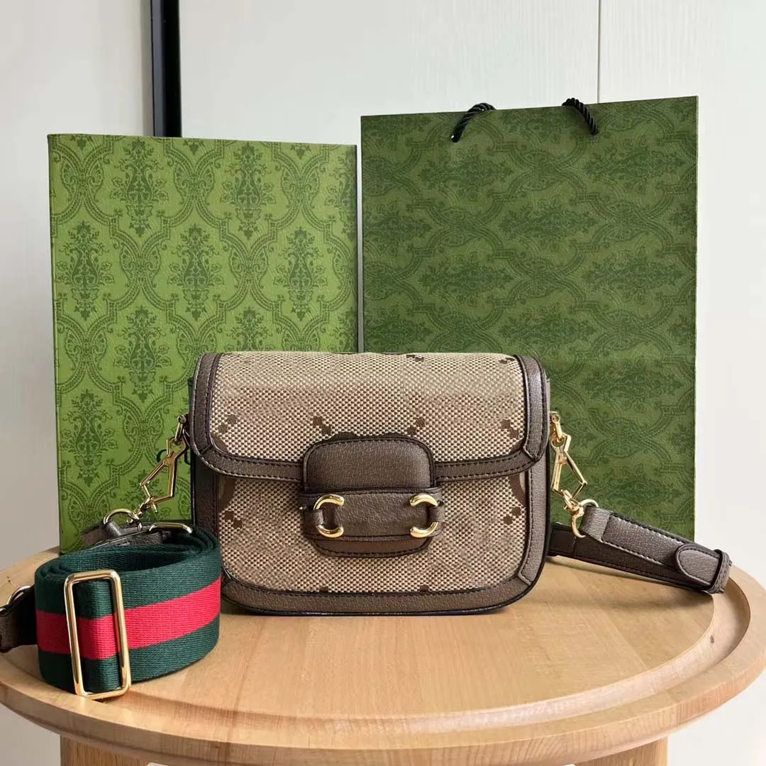 Luxury Ladies Saddle Canvas Leather Messenger Bag All In One Fashion