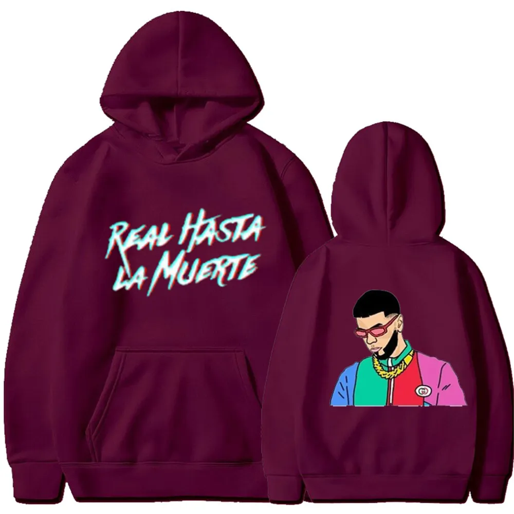 Anuel AA Printed Best Hoodie Reddit Coat Real Hasta La Muerte