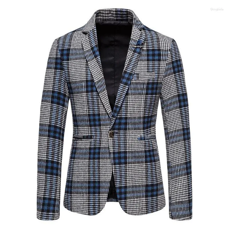 Men's Suits 2023 Spring And Autumn Small Suit Jacket Cell Single-breasted Slim Professional Youth Business Casual