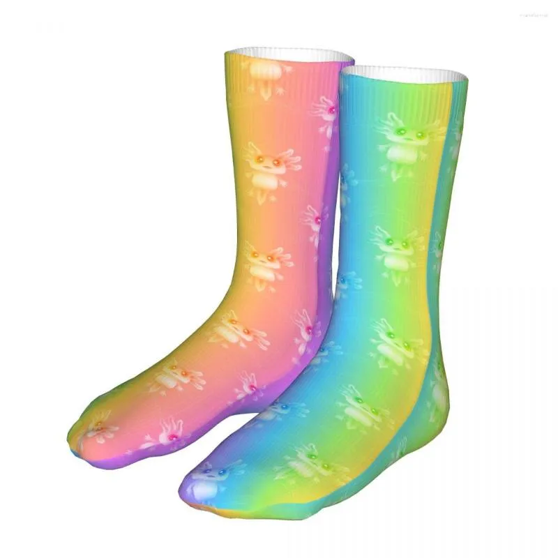 Chaussettes pour hommes Compression Axolotl Sea Animal Femmes 2023 Hommes Colorés Cyclisme