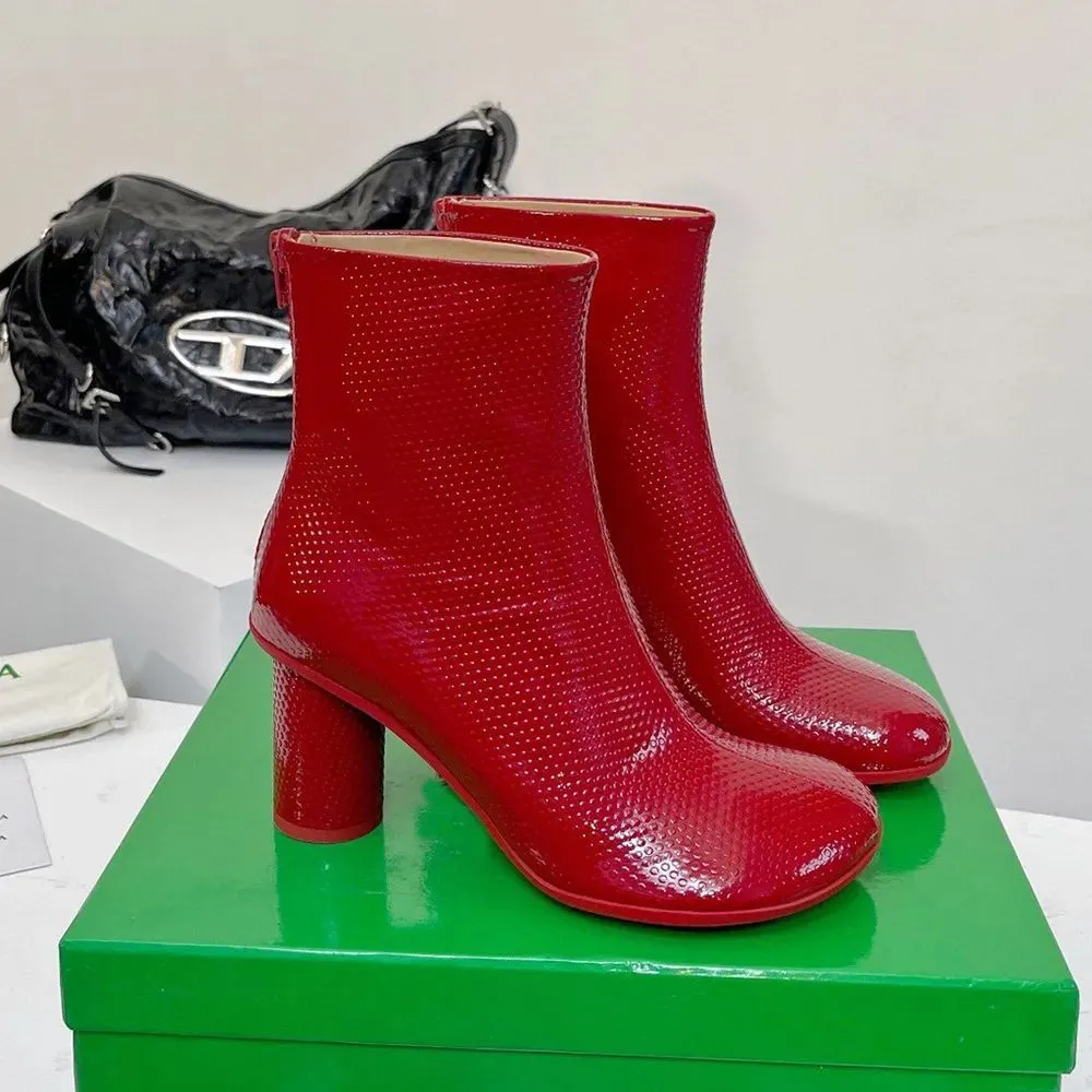 Bershka patent deals ankle boot