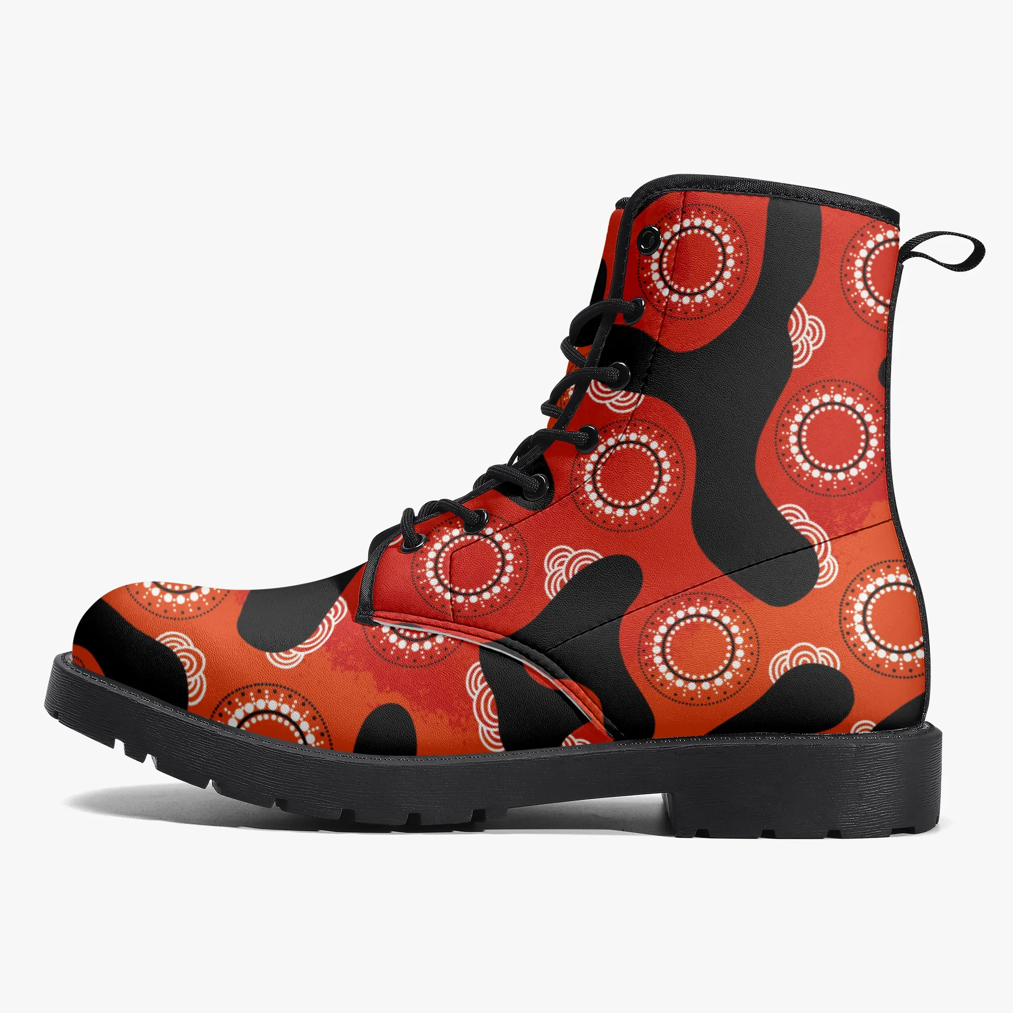 DIY Classic Martin Boots men women shoes Customized pattern fashion cool red Versatile Elevated Casual Boots 35-48 71975