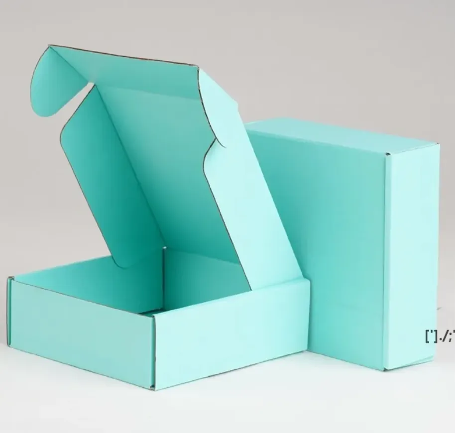 Corrugated Paper Boxes Colored Gift Wrap Packaging Folding Square Packing Jewelry Packing Cardboard Box 15 15 5cm C322 From 0 48 DHgate