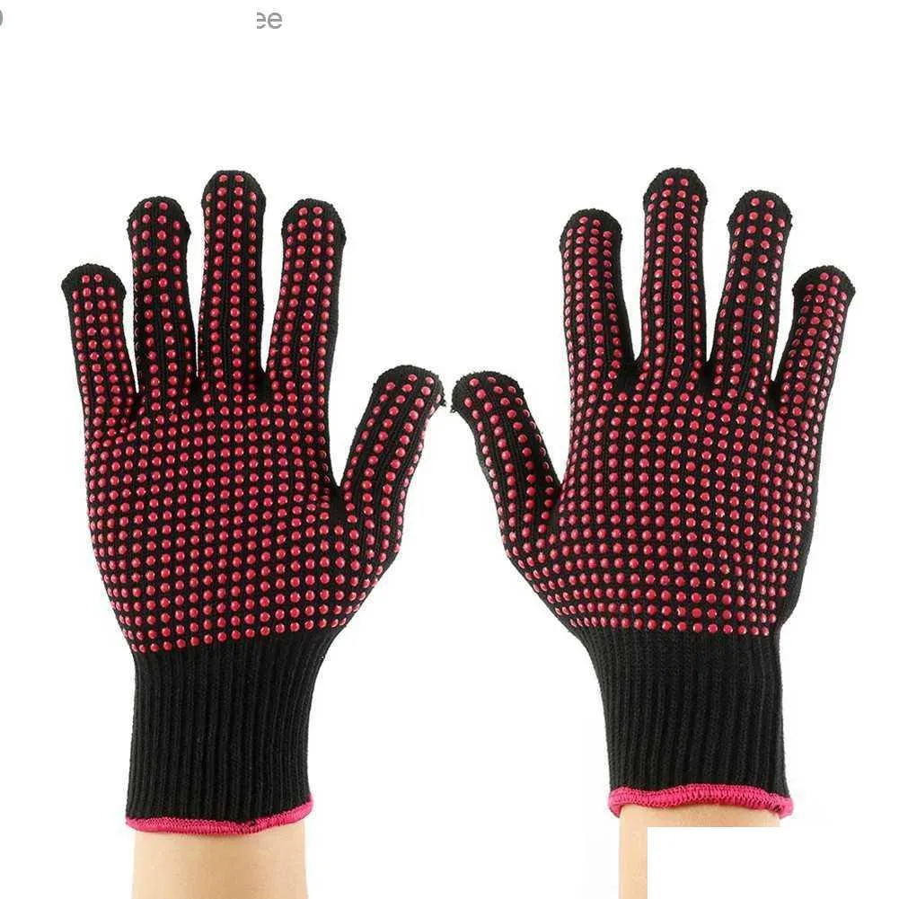 Oven Mitts Barbecue Gloves Heat-Resistant 300 Degree Fireproof And Anti Foing Cooking Microwave Z230810 Drop Delivery Home Garden Kitc Dhv9L