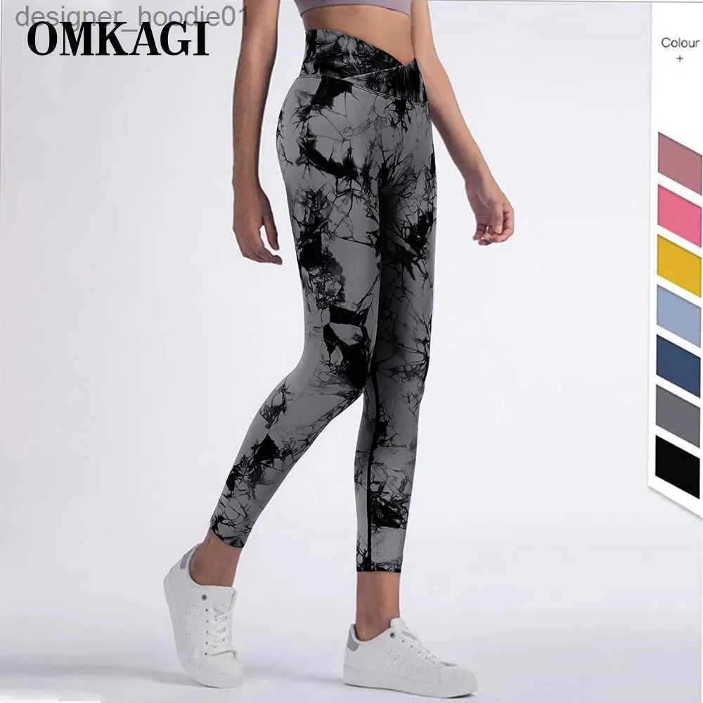 OMKAGI High Waist Seamless Legging Gym Sport Pants Femme Push Up