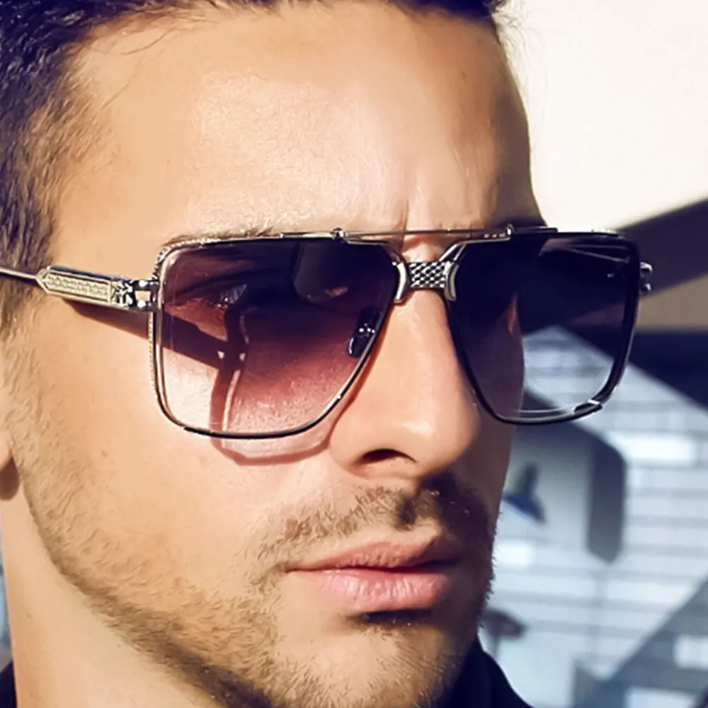 Aviator Sunglasses with UV400 Protection, Alloy Metal Frame 