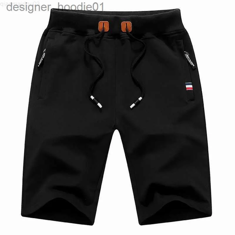 Women's Shorts Men's Shorts 2023 Summer Casual Shorts Men Cotton Solid Boardshort Bermuda Mens Drawstring Elastic Waist Beach Shorts Men L230718 L230912