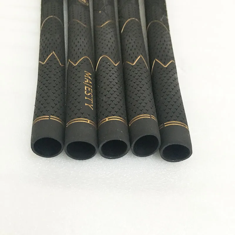 Nieuwe Majesteit Golf grips Hoge kwaliteit carbon garen Golf irons grips zwarte kleuren in keuze 9 stks/partij Golfclubs grips Gratis verzending