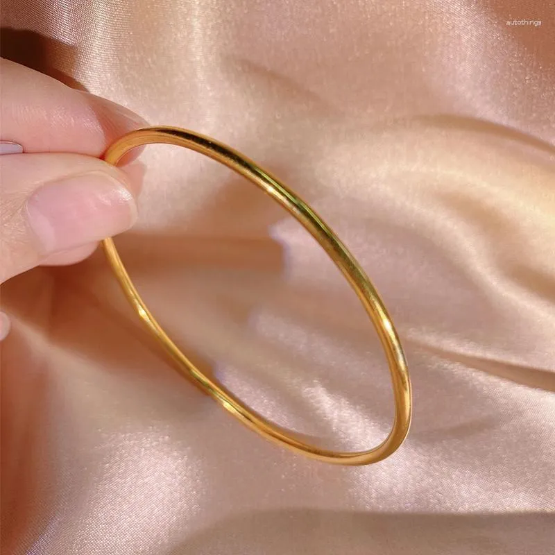 Simple gold bangle bracelet deals