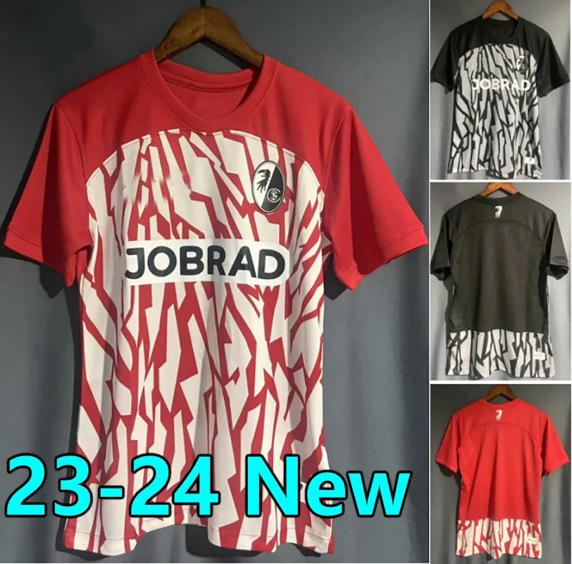 23 24 SC Freiburg Soccer Jerseys Home Away Kyereh Weisshaupt Ginter Keitel 2023 2024 Gregoritsch Holer Kubler Eggestein 팬 버전 Jersey Grifo Football Shirts