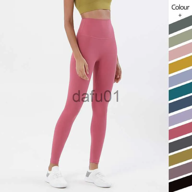 Pantalons actifs Pantalons de yoga Legging Running Fitness Vêtements de gymnastique Femmes Leggins Leggings d'entraînement sans couture Nude Collants taille haute Pantalon d'exercice x0912