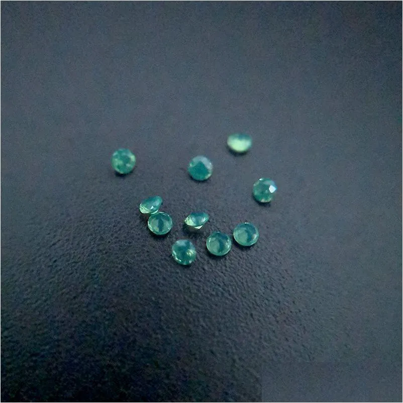 Loose Diamonds 209/2 Good Quality High Temperature Resistance Nano Gems Facet Round 2.25-3.0Mm Medium Chrysoprase Green Synt Dhgarden Dht5B