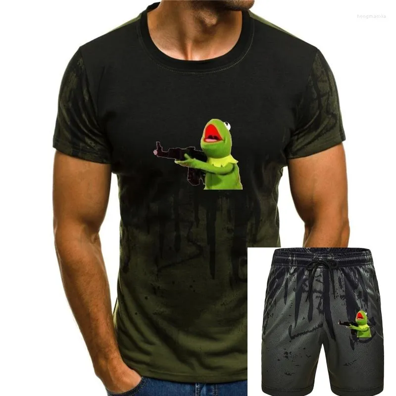 Men 's T Shirts Muppets 에어 브러시 Frog 셔츠 - 개인화 된 Wyour 이름