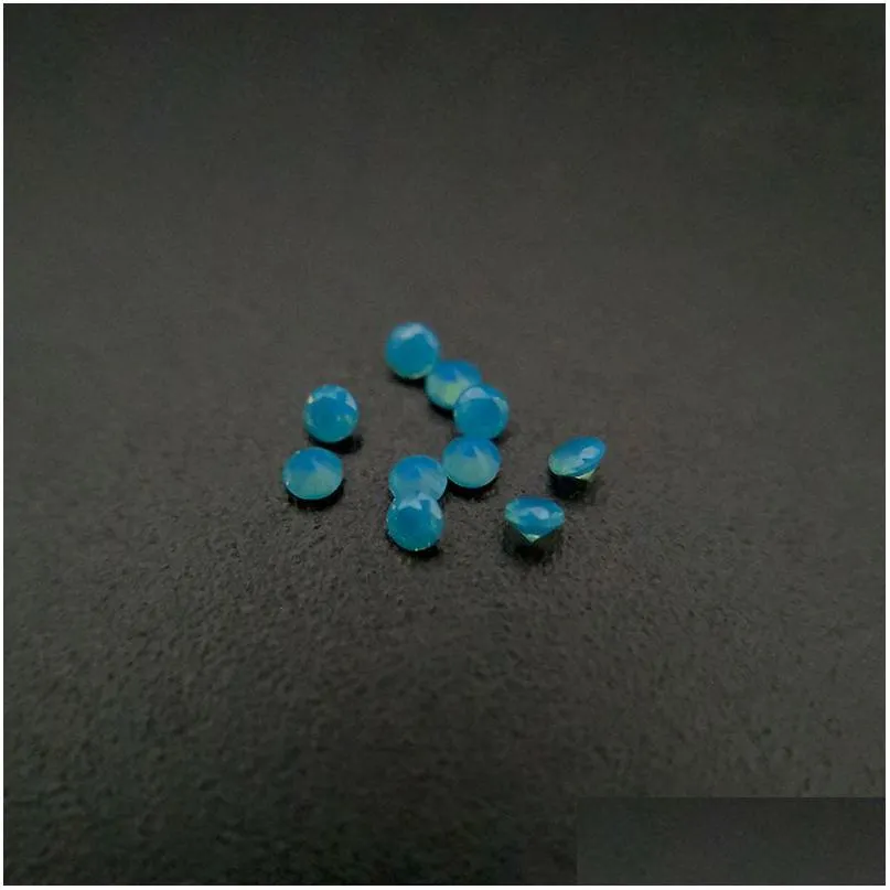 Loose Diamonds 232 Good Quality High Temperature Resistance Nano Gems Facet Round 2.25-3.0Mm Dark Opal Aquamarine Greenish B Dhgarden Dhpft