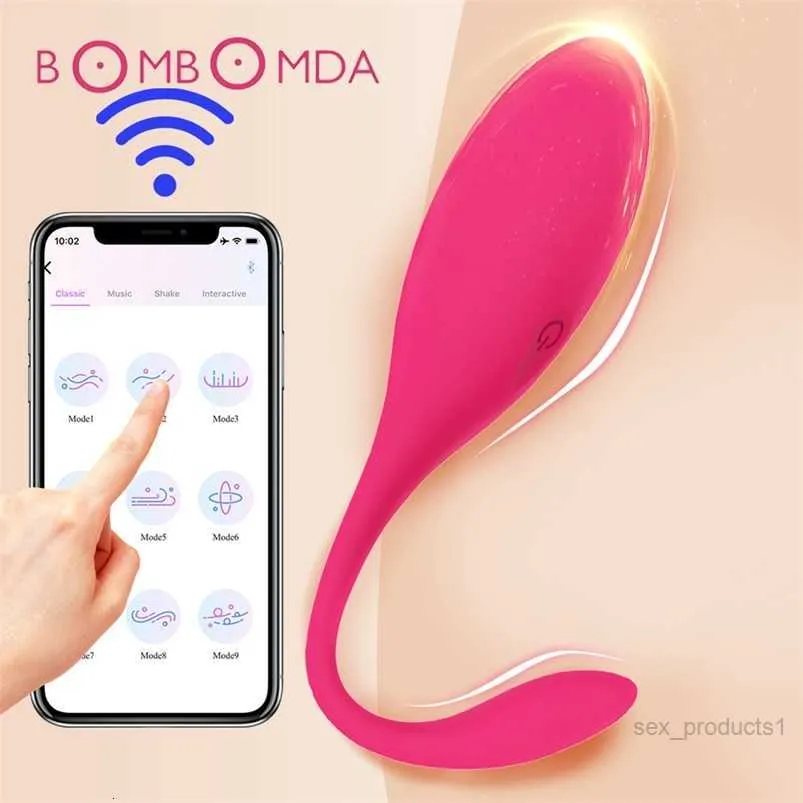 Bluetooth trosor trådlös appkontroll vibrator vibrerande ägg bärbara bollar g spot clitoris massage sex leksak för kvinnor 2106235fh7