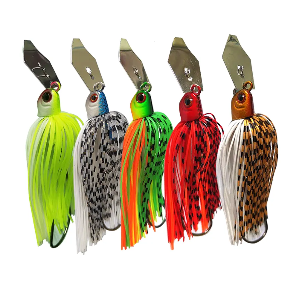 Myla Chatter Bait Spinner Weedless Rubber Fishing Lures For Bass