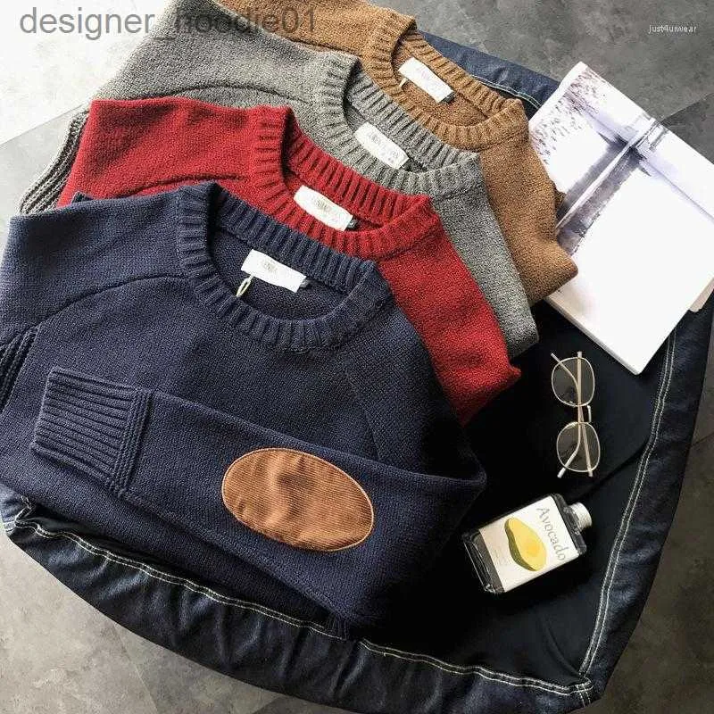 Men's Sweaters Men's Sweaters Pullover Autumn Fashion Casual Loose Thick O-Neck Wool Knitted Oversize Harajuku Streetwear Knitwear M-5XL L230912