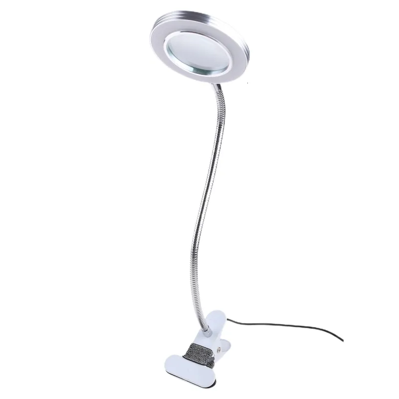 Magnifying Glass With Light & Stand - 10X Glass Lens, 360 Rotatable, 10 Brightness & 3 Color Modes