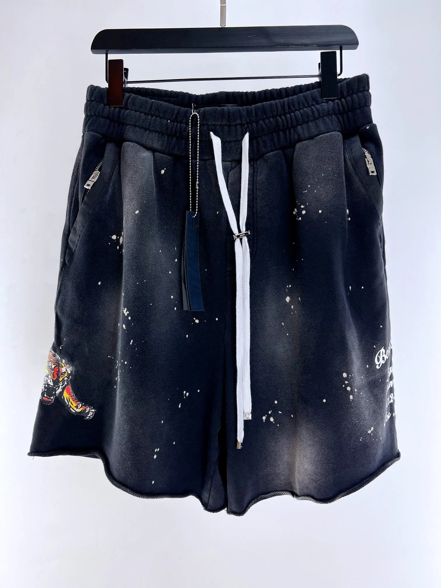 Heren Designers shorts broek Casual korte tie-dye vintage tijger sweatshort shorts pocket sport Unisex shorts Hip Hop shorts