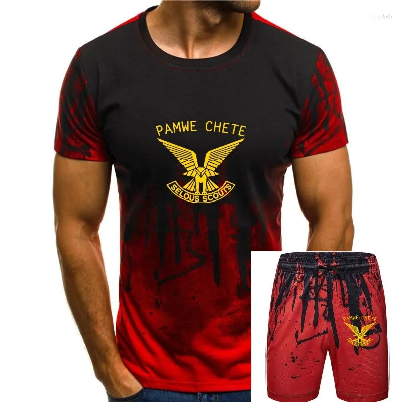 Men's T Shirts Rhodesian Zimbabwe Army Selous Scouts Pamwe Chete Special Forces Logo Print Shirt For Men(1)(2)