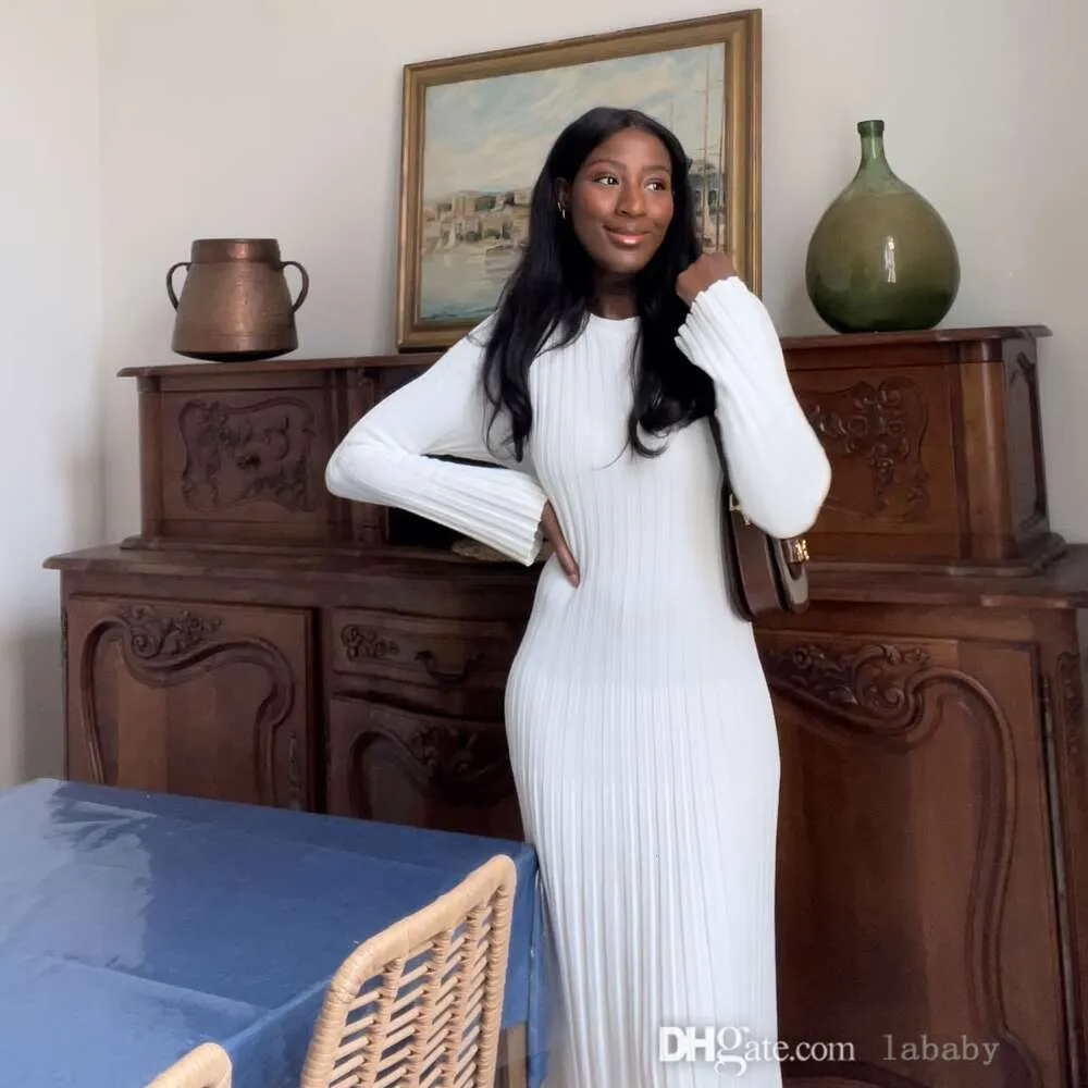 Knit Dress Winter White Maxi Dress Sexy Knitted Bodycon White Ribbed Maxi Dress For Women Autumn/ Knit Dress Winter White Maxi Dress Sexy Knitted Bodycon White Ribbed Maxi Dress For Women Autumn/
