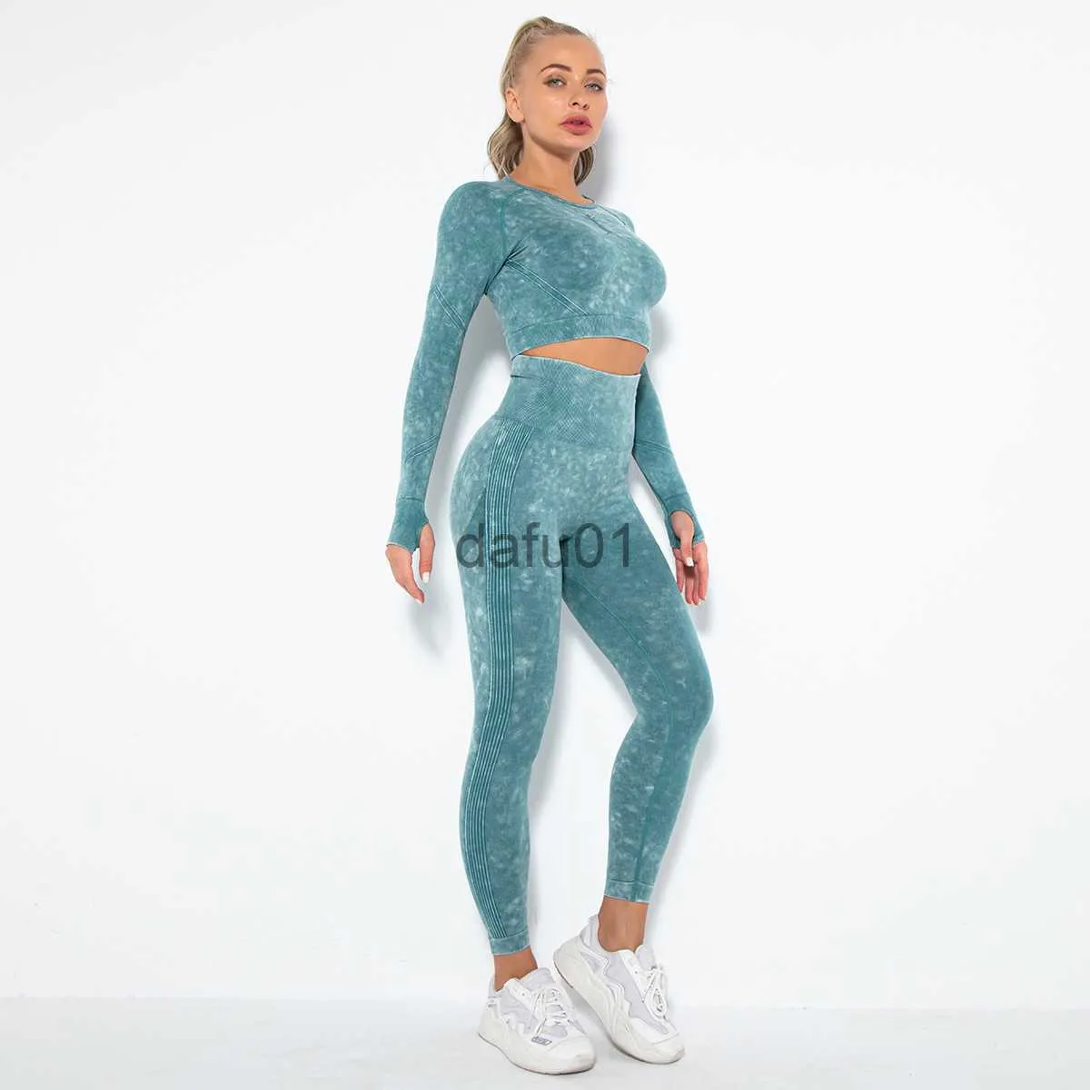 Calças ativas duas peças roupas de yoga calças de yoga quentes conjunto de ginásio sem costura feminino yoga conjunto de treino fintess roupas push up leggings esporte wear feminino ternos treino x0912 x09