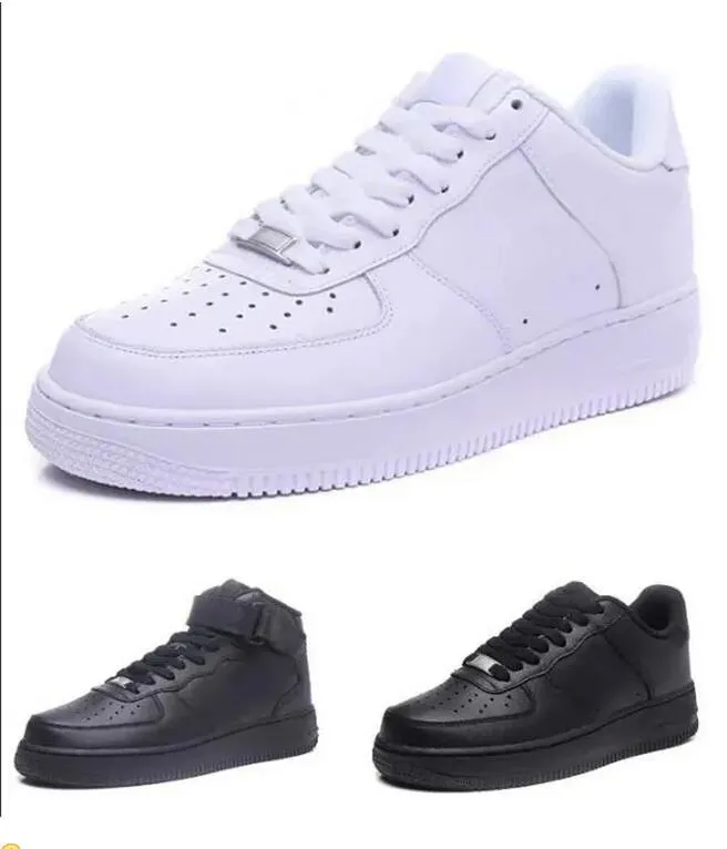 designer skor vita sneakers för mens luft casual skor styrkor löparskor 1 utomhusskor högkvalitativa plattformskor klassiska trippel air''forces 1 vit svart a3