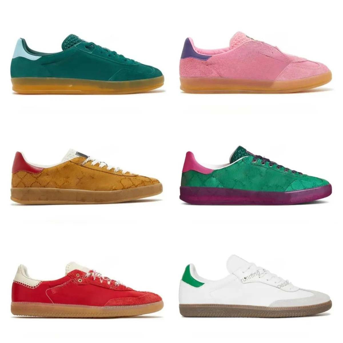 Designer Gazelle Sapatos Casuais Para Homens Mulheres Sapatilhas De Lona Mulheres Tênis De Couro De Luxo Camurça Branca Preto Amarelo Trigo Vermelho Veludo Rosa Azul Bege Mens Treinadores