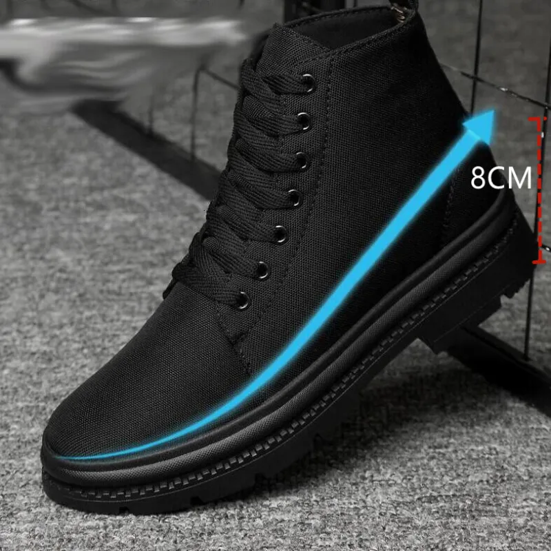 Chaussures Habill es Talon Invisible Hommes Bottes En Toile
