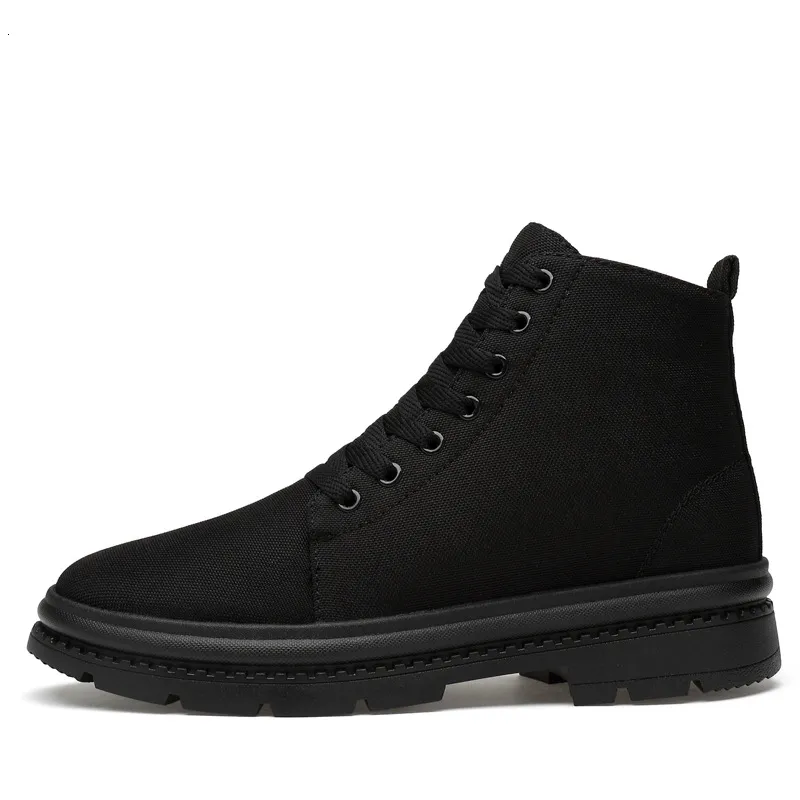 Chaussures Habill es Talon Invisible Hommes Bottes En Toile