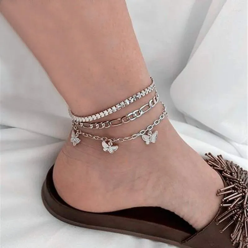 Butterfly anklets for women outlet