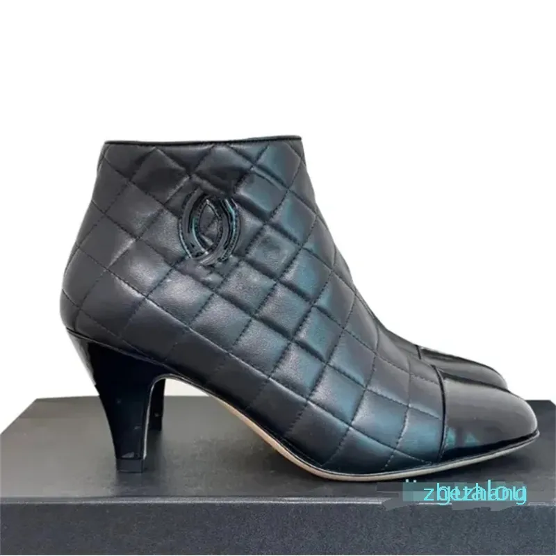 2023-LAMBSKIN Women Botki Boots Zippers Bute Speisure Class