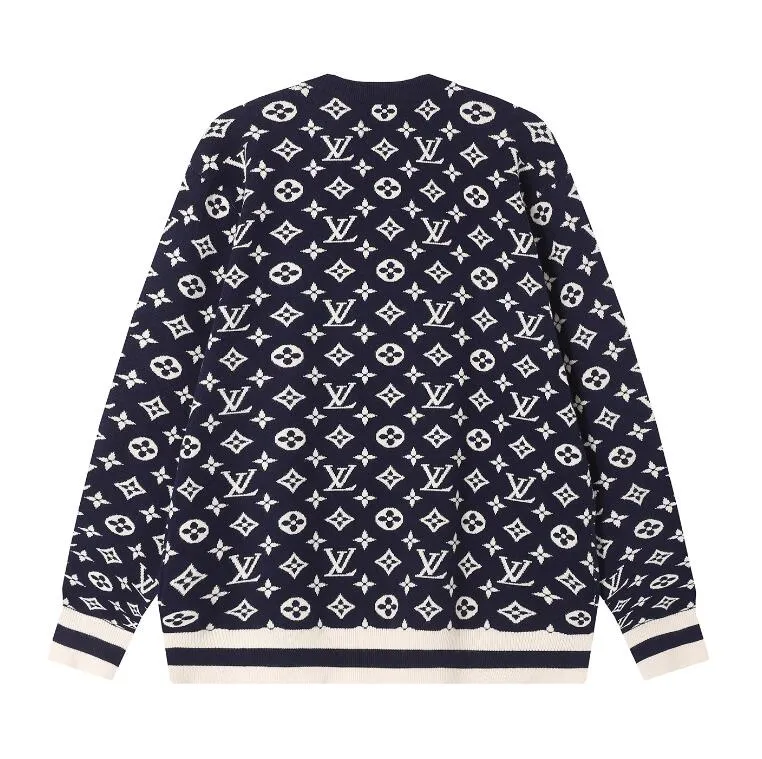Sweatshirt Lv Cardigan Womens Designer Couple Sweaters: Premium LV