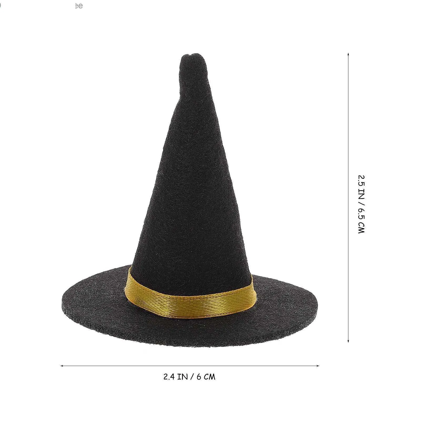 Yuntau 36 Piece Mini Halloween Decorations Set - 12 Witch Hats, 12 Brooms, 12 Tiny Books For DIY Crafts & Party - View #3