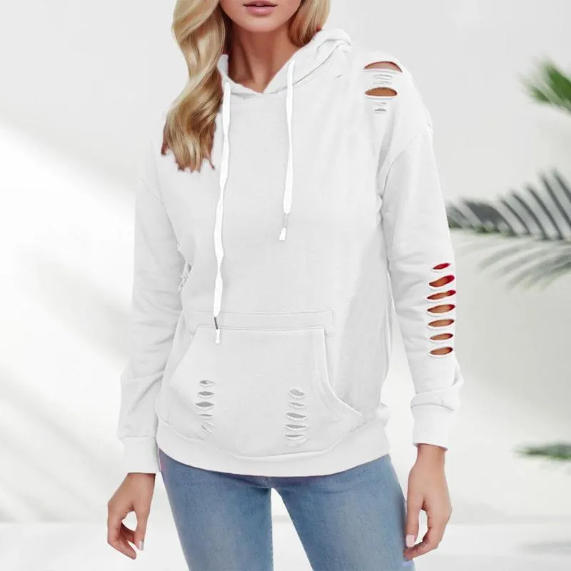 Kobiety z kapturem Długie zamek błyskawiczny Kobiety z kapturem z kapturem z kapturem z kapturem jesień luźna odzież wierzchnia cała moda pullover top snap t