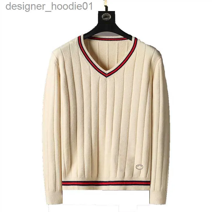 Męskie swetry męscy projektant Sweter mężczyźni Swatery kaszmirowe vneck moda pullover jumper kobiety swetry highend
